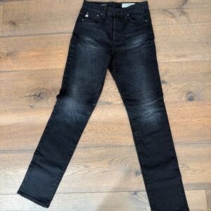 AG Alexis Slim Black Jeans SZ 25R